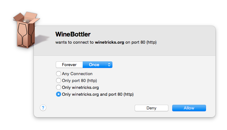 how to use winebottler command line